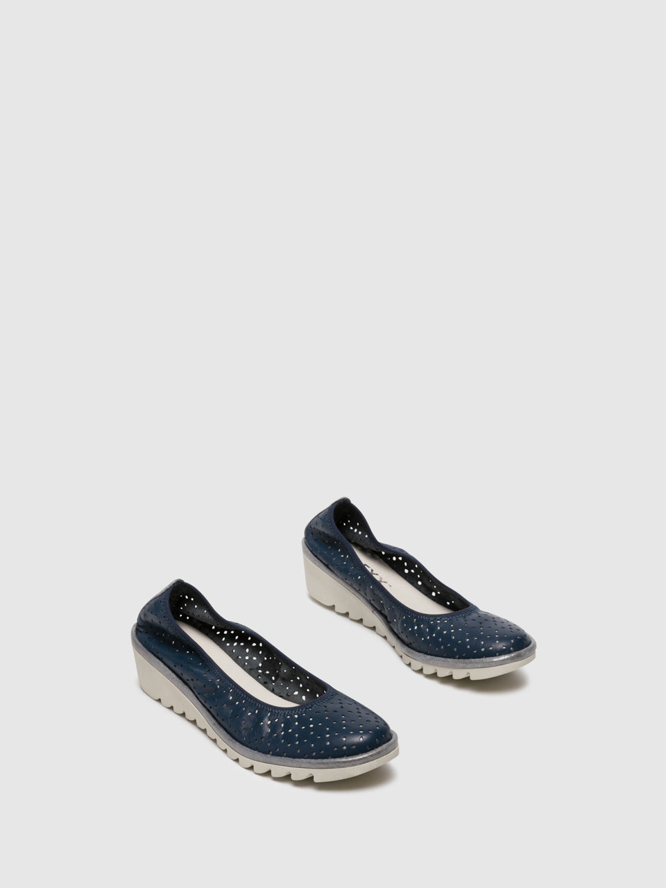 The Flexx Navy Wedge Shoes